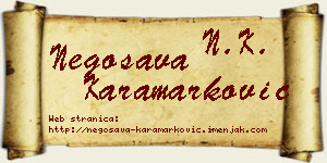 Negosava Karamarković vizit kartica